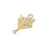 Wholesale Jewelry Copper Goldplated Heart Flower Bow Pendant