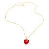 Wholesale Jewelry Copper Goldplated Heart Pendant Necklace Box Chain