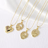 Wholesale Jewelry Copper Goldplated Heart Shape Pendant Necklace With O Chain