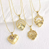 Wholesale Jewelry Copper Goldplated Heart Shape Pendant Necklace With O Chain