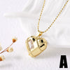 Wholesale Jewelry Copper Goldplated Heart Shape Pendant Necklace With O Chain