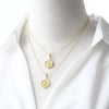 Wholesale Jewelry Copper Heart Geometric Electroplated Necklace