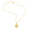 Wholesale Jewelry Copper Heart Geometric Electroplated Necklace