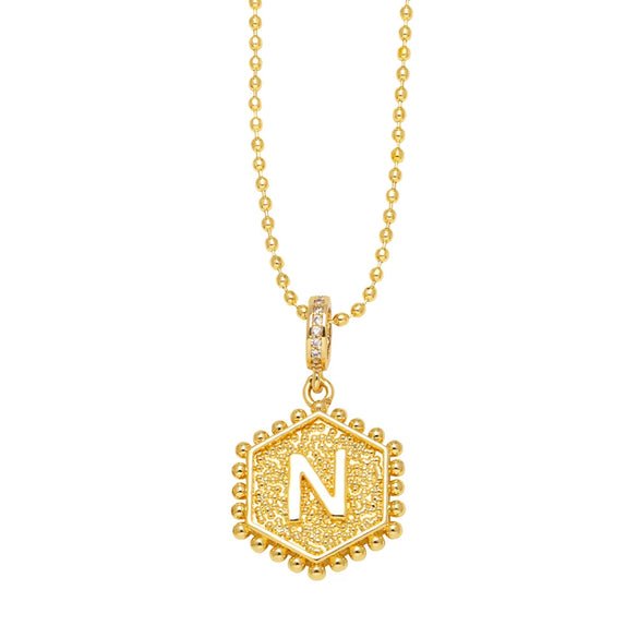 Wholesale Jewelry Copper Heart Geometric Electroplated Necklace