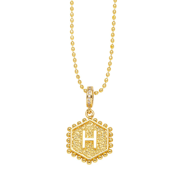 Wholesale Jewelry Copper Heart Geometric Electroplated Necklace