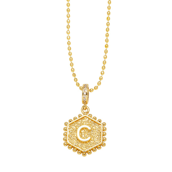 Wholesale Jewelry Copper Heart Geometric Electroplated Necklace