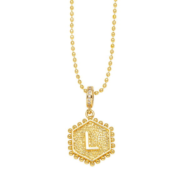 Wholesale Jewelry Copper Heart Geometric Electroplated Necklace