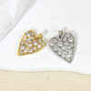 Wholesale Jewelry Copper Heart Microinlay Goldplated Love Necklace Pendant And Earrings