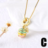 Wholesale Jewelry Copper Heart Pendant Necklace Electroplating Minimalist Style