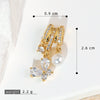 Wholesale Jewelry Copper Heart Rhombus Geometric Electroplated Tassel Pendant Necklace