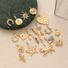 Wholesale Jewelry Copper Heart Shape Electroplating Pendant Necklace With Sun Love Ocean Horseshoe Moon Animal Starfish Conch Elements