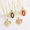 Wholesale Jewelry Copper Heart Shape Goldplated Lip Chain Necklace