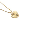 Wholesale Jewelry Copper Heartshaped Pendant Necklace With Devil's Eye Pattern And Electroplating Treatment