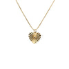 Wholesale Jewelry Copper Heartshaped Pendant Necklace With Devil's Eye Pattern And Electroplating Treatment