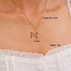 Wholesale Jewelry Copper Inlaid Zircon Electroplated Real Gold Flower Pendant Titanium Steel Chain Women's Necklace