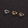 Wholesale Jewelry Copper Inlaid Zircon Flowers Women's Cartilage Earrings