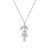 Wholesale Jewelry Copper Inlaid Zircon Geometric Christmas Element Necklace For Women
