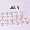 Wholesale Jewelry Copper Inlaid Zircon Heart Shaped Electroplated Women's Fake Nose Ring