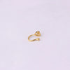 Wholesale Jewelry Copper Inlaid Zircon Heart Shaped Electroplated Women's Fake Nose Ring