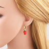 Wholesale Jewelry Copper 18K Gold Plated Fruit Vegetable Watermelon Geometric Earrings For Women