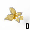 Wholesale Jewelry Copper 18K Gold Plated Geometric Butterfly Ring For Women