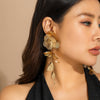 Wholesale Jewelry Copper Leaf Tassel Snake Bone Chain Choker Retro Style