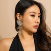 Wholesale Jewelry Copper Leaf Tassel Snake Bone Chain Choker Retro Style