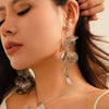 Wholesale Jewelry Copper Leaf Tassel Snake Bone Chain Choker Retro Style