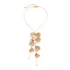 Wholesale Jewelry Copper Leaf Tassel Snake Bone Chain Choker Retro Style