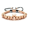Wholesale Jewelry Copper Leopard Head Pineapple Beads Electroplated Unisex Bracelet