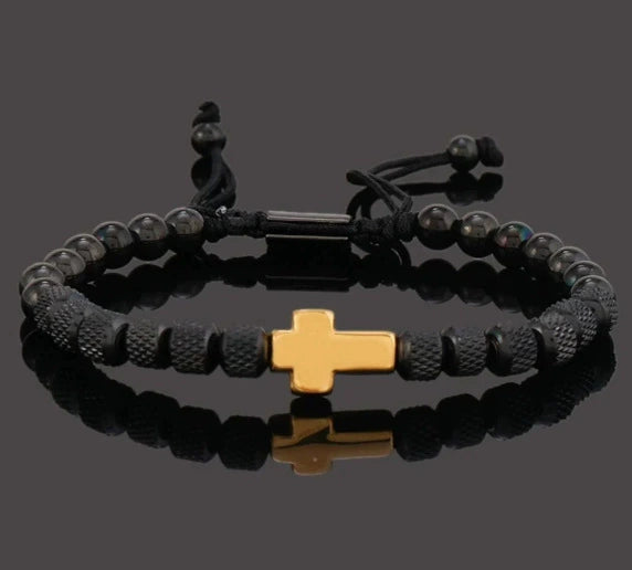 Wholesale Jewelry Copper Leopard Head Pineapple Beads Electroplated Unisex Bracelet