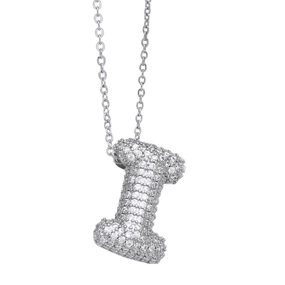 Wholesale Jewelry Copper Letter Necklace With Inlaid Zircon And Electroplating Design For Women On Ochain