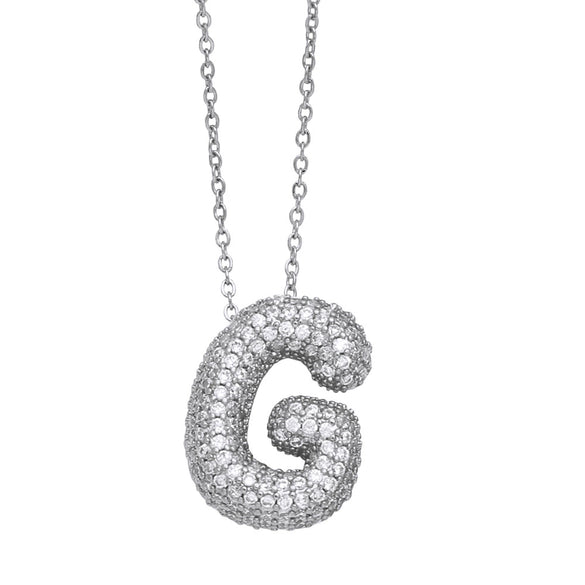 Wholesale Jewelry Copper Letter Necklace With Inlaid Zircon And Electroplating Design For Women On Ochain