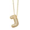 Wholesale Jewelry Copper Letter Necklace With Inlaid Zircon And Electroplating Design For Women On Ochain
