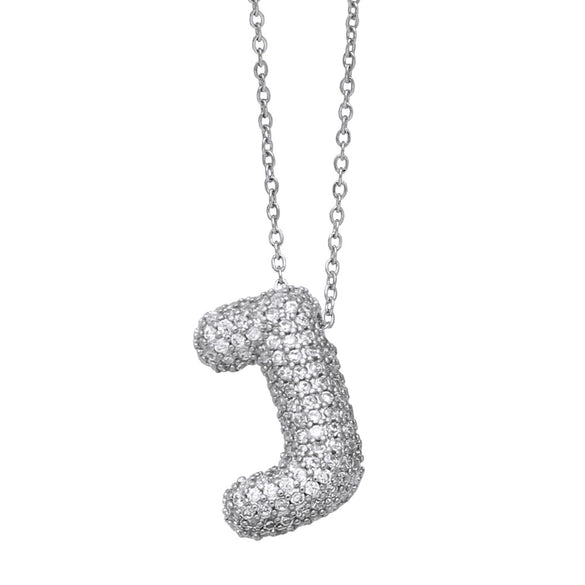 Wholesale Jewelry Copper Letter Necklace With Inlaid Zircon And Electroplating Design For Women On Ochain
