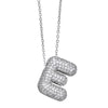 Wholesale Jewelry Copper Letter Necklace With Inlaid Zircon And Electroplating Design For Women On Ochain