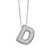 Wholesale Jewelry Copper Letter Necklace With Inlaid Zircon And Electroplating Design For Women On Ochain