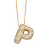 Wholesale Jewelry Copper Letter Necklace With Inlaid Zircon And Electroplating Design For Women On Ochain