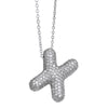 Wholesale Jewelry Copper Letter Necklace With Inlaid Zircon And Electroplating Design For Women On Ochain