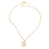 Wholesale Jewelry Copper Love Heart Pendant Necklace With O Word Chain Electroplating For Women