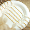 Wholesale Jewelry Copper Material Freshwater Pearl Geometric Stitching Necklace With Electroplating Treatment For Women