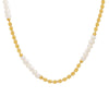 Wholesale Jewelry Copper Material Freshwater Pearl Geometric Stitching Necklace With Electroplating Treatment For Women
