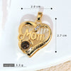 Wholesale Jewelry Copper Microinlaid Zircon Projection Pendant Necklace Light Luxury Highend With Electroplating Letters Numbers Text Pattern