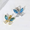 Wholesale Jewelry Copper Micropaved Animal Zodiac Butterfly Pendant Necklace And Earrings