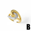 Wholesale Jewelry Copper Minimalist Flower Open Ring With Electroplating For Women
