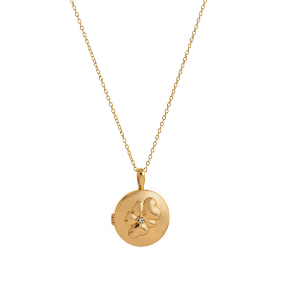 Wholesale Jewelry Copper Minimalist Geometric Heart Shape Electroplating Pendant Necklace With Twist Chain