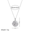 Wholesale Jewelry Copper Minimalist Geometric Heart Shape Electroplating Pendant Necklace With Twist Chain