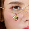 Wholesale Jewelry Copper Minimalist Geometric Heart Shape Electroplating Pendant Necklace With Twist Chain