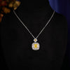 Wholesale Jewelry Copper Mixed Gemstone Setting Zircon Inlay Geometric Square Women's Highgrade Fourpiece Set