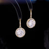 Wholesale Jewelry Copper Mixed Gemstone Setting Zircon Inlay Geometric Square Women's Highgrade Fourpiece Set